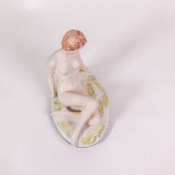 Antique Royal Dux Porcelain Figure - Nude with Red hair - Figure # 711 - Picture 4 of 10
